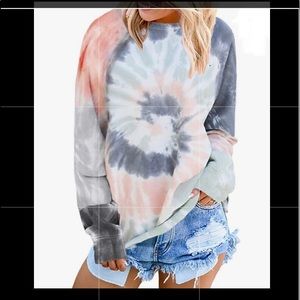 Perfect for Fall! Light weight, long sleeve tie-dye